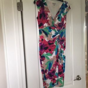Maggy L size 8 floral sleeveless dress